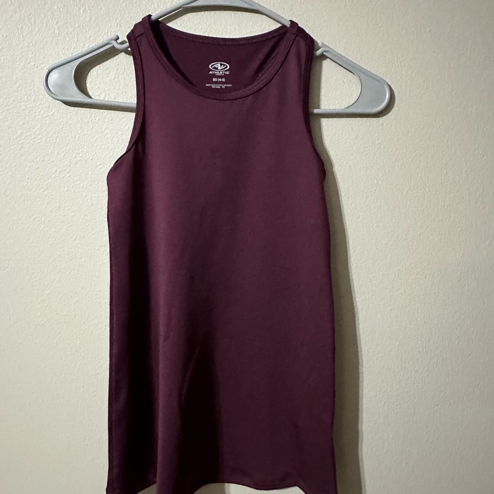 Athletic Works Purple Fitted Tank Top